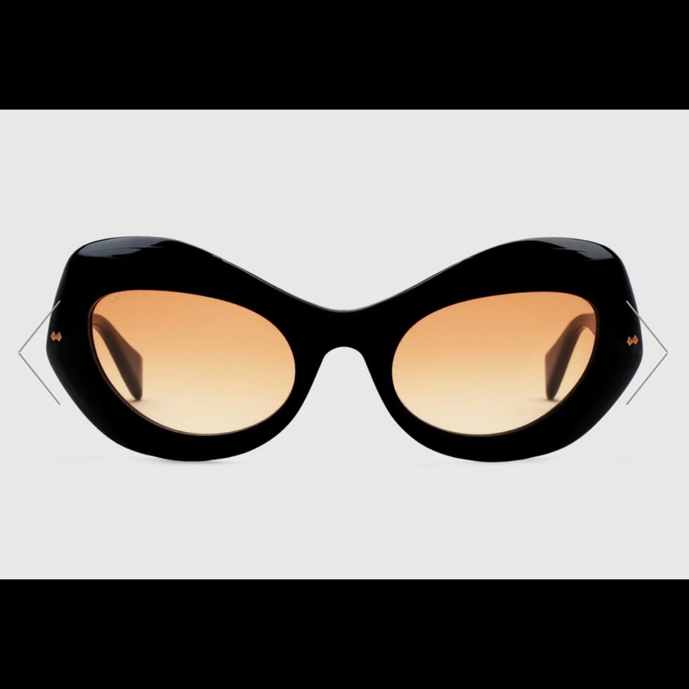 Gucci Cat Eye Sunglasses Black GG0990S 003 Brand New w/tags